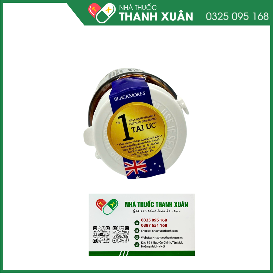 Viên uống Blackmores Bio C 1000mg giúp bổ sung vitamin C, hỗ trợ tăng cường sức khỏe